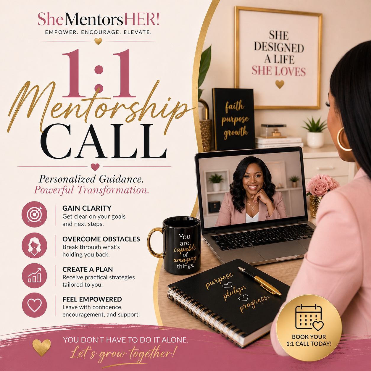 Book a 1:1 Mentorship Call - She MentorsHER!